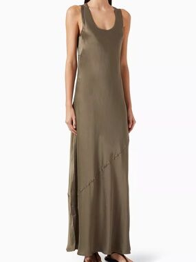 FLASH SALE ✨ DISSH Darcy Green Silk Maxi Dress